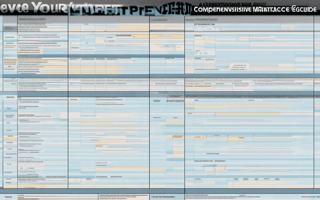 Elevate Your Maintenance Game: A Comprehensive Preventative Maintenance Checklist Guide