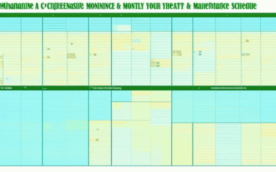 Crafting a Comprehensive Monthly Care Schedule: Your Ultimate Guide to Organizing a Monthly Cleaning & Maintenance Schedule with a Free Template & Checklist for Home Maintenance (Excel PDF Download)