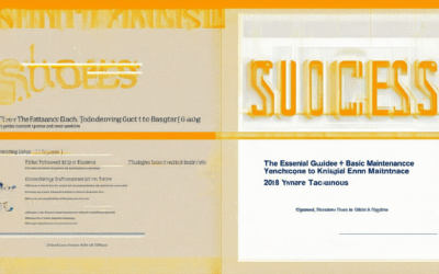 Igniting Success: The Essential Guide to Basic Maintenance