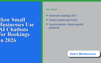 Streamlining Service Operations: How Small Businesses Can Use AI Chatbots for Bookings in 2026