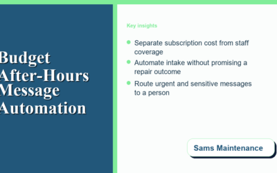 How Home Service Teams Should Budget After-Hours Message Automation